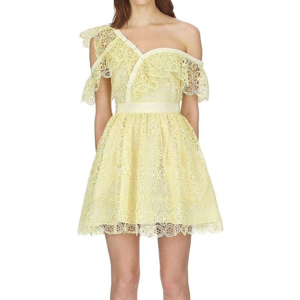 Gorgeous NWT Yellow Lace Frill Self Portrait Mini